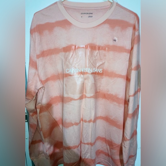 *New* CK Long Sleeve Monogram Logo T-Shirt  Size L - Picture 2 of 9